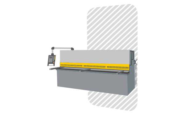 Hydraulic guillotine shears