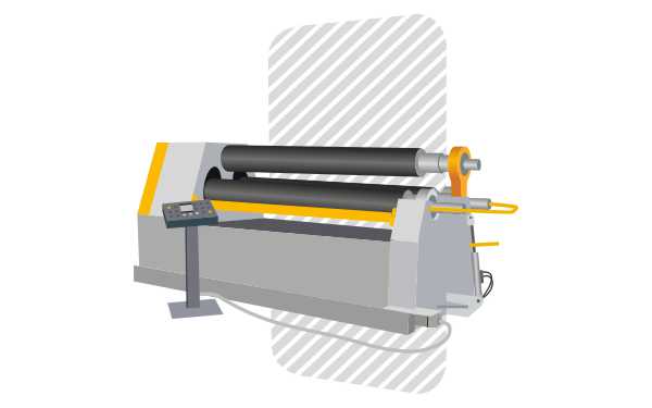 Three-roll sheet bending rolls